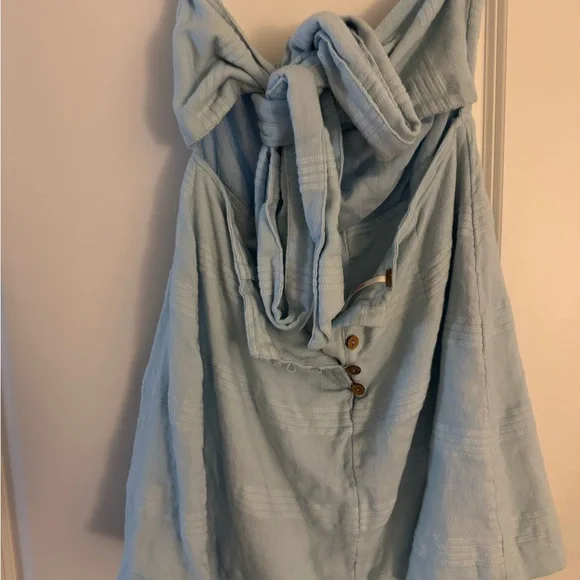 Free People Light Blue Sleeveless Skort - Picture 4 of 4